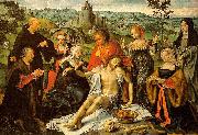 Joos van cleve Altarpiece of the Lamentation oil painting